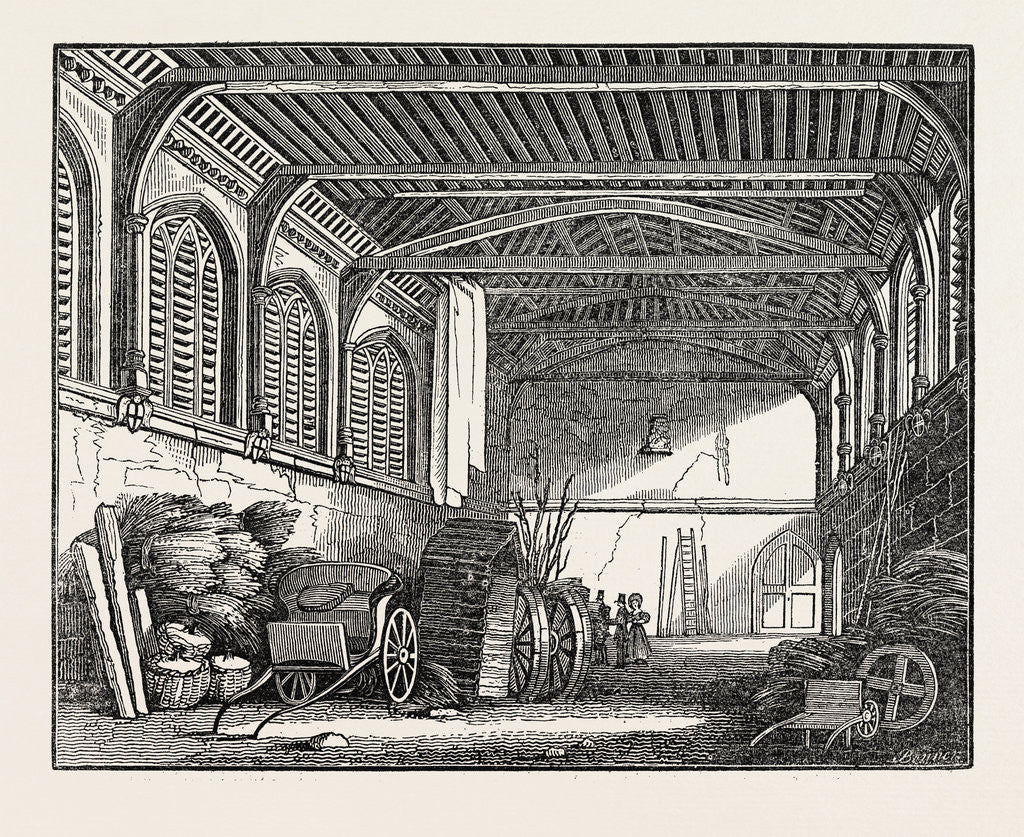 Detail of The Hall of Croydon Palace by Anonymous