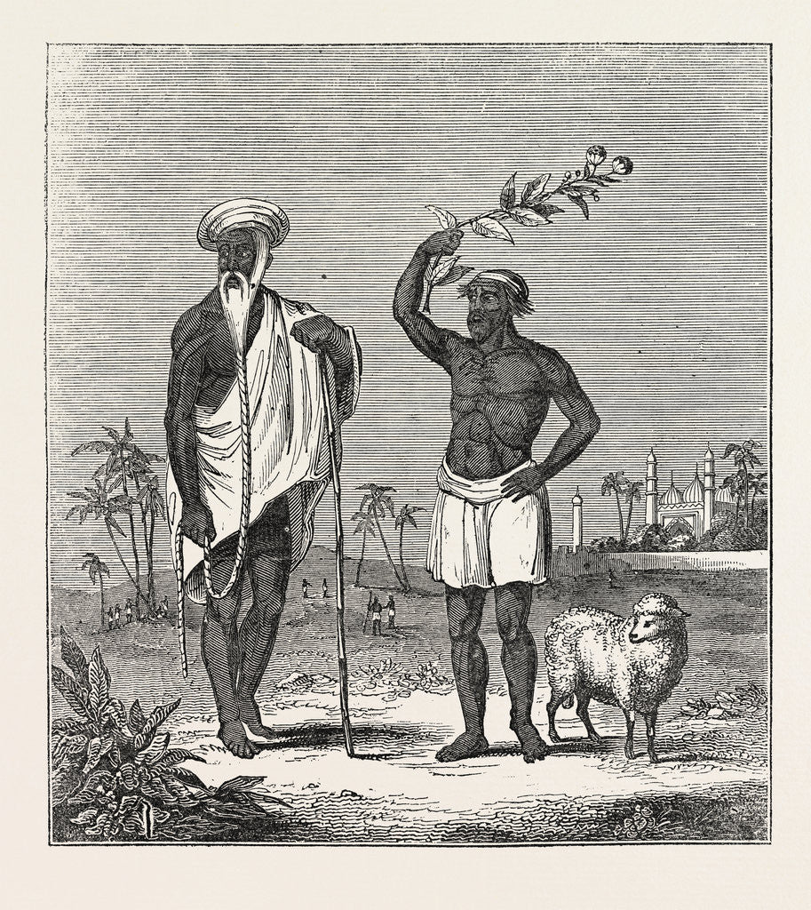 Detail of The Sheep-Eater of Hindostan: The Sheep-Eater and His Gurw, India by Anonymous