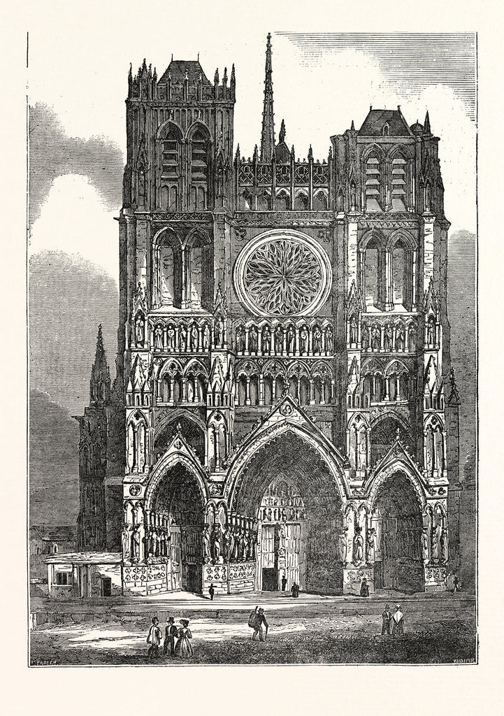 Detail of Notre Dame, Paris France by Anonymous