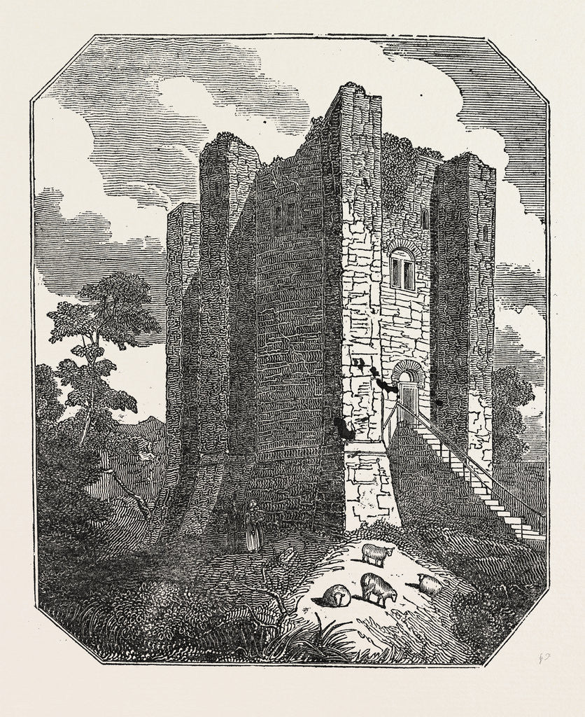 Detail of Conisborough Castle, Yorkshire by Anonymous