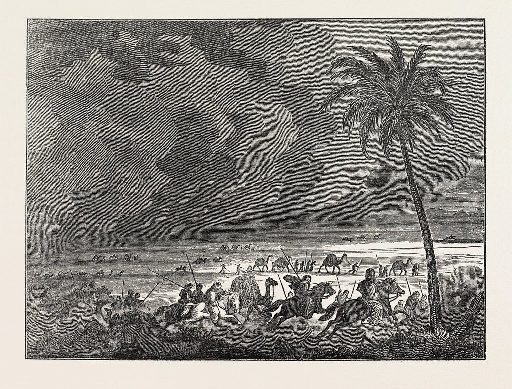 Detail of Sand Storm in the Desert of Sahara. by Anonymous