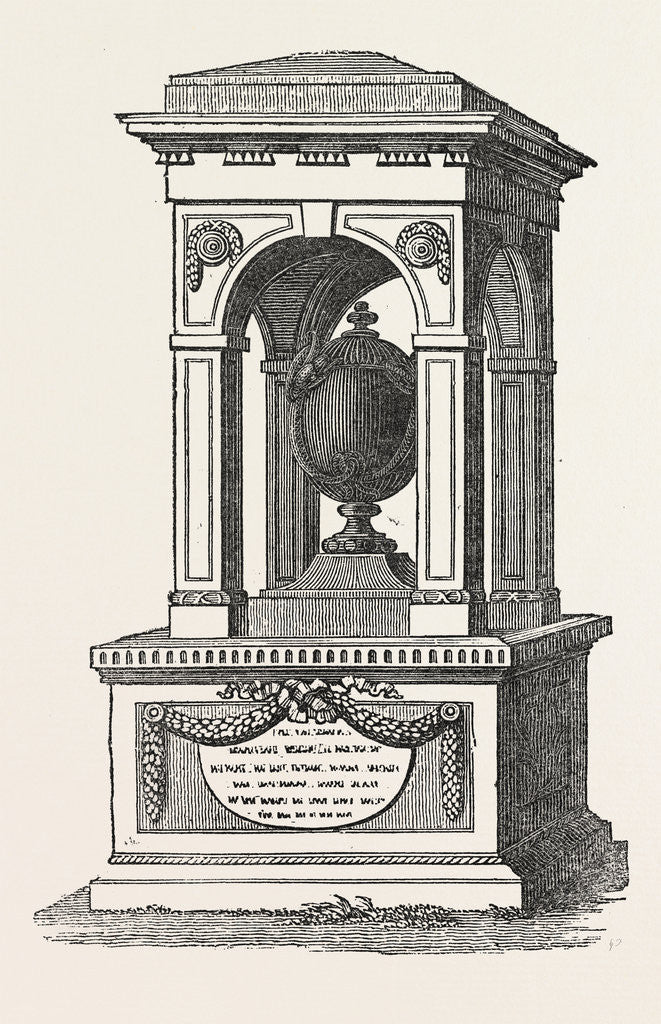Detail of Monument to the Memory of Sir Hans Sloane in Chelsea Church Yard, London by Anonymous