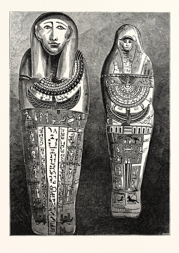 Detail of Egyptian Mummy and Case in the British Museum. London by Anonymous