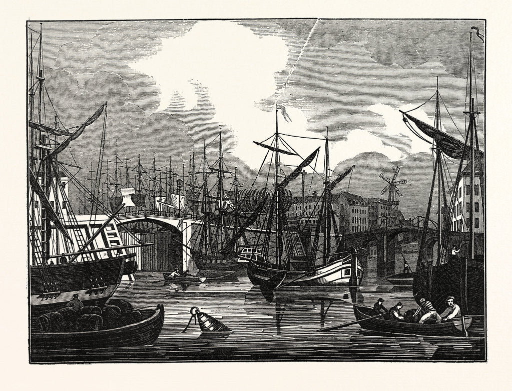 Detail of Hull, in Yorkshire. View of the North Bridge by Anonymous