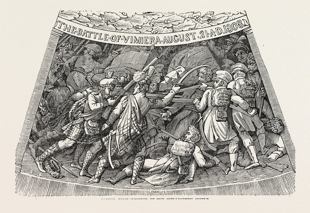 Detail of Second Compartment of the Wellington Shield by Anonymous