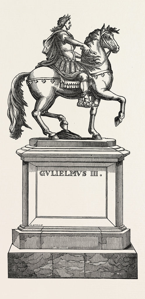 Detail of Statue of King William the Third in St. James's Square, London by Anonymous