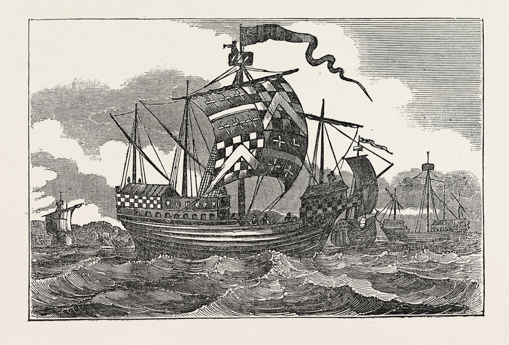 Detail of Ships of the Reign of Edward IV, 1482 by Anonymous