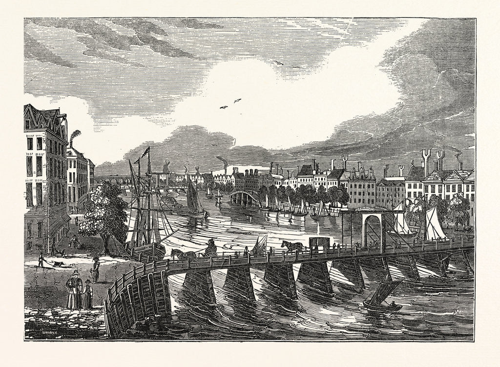 Detail of The City of Amsterdam, the Netherlands by Anonymous