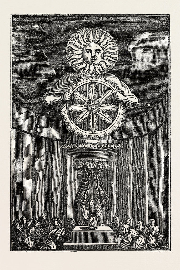 Detail of The Idol of the Sun, a Saxon Idol by Anonymous