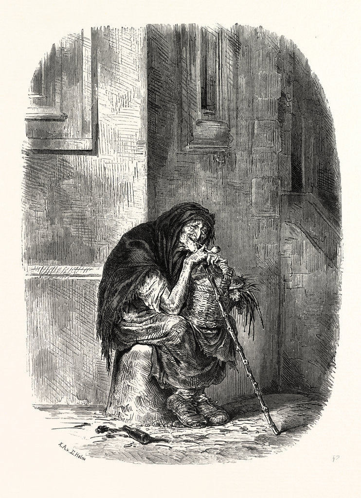 Detail of A Strasbourg Beggar by Anonymous