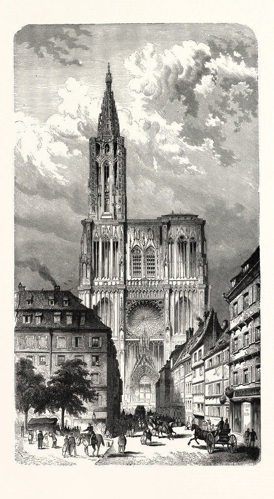 Detail of Strasbourg Cathedral, France by Anonymous