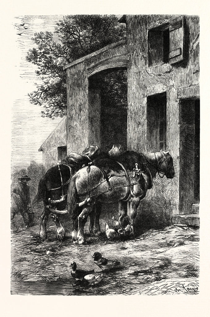 Detail of A Rest by the Way, N. Jayne by Anonymous