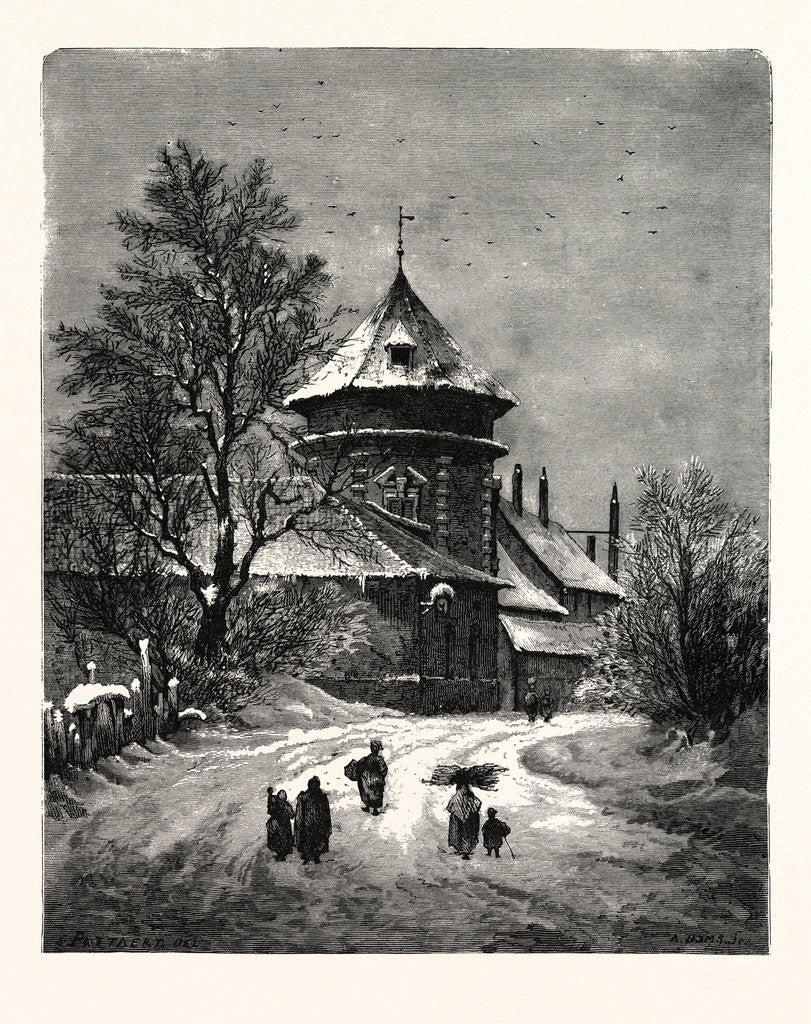 Detail of Winter Scenes, Outdoors by Anonymous