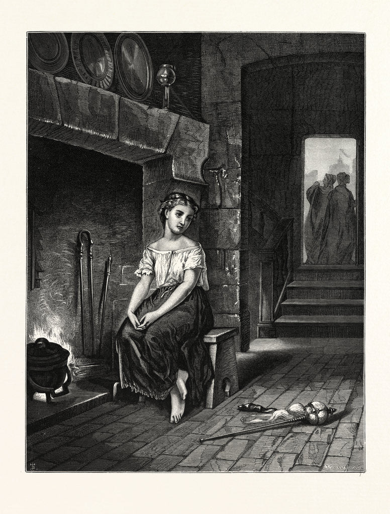 Detail of Cinderella, after Lejeune by Anonymous