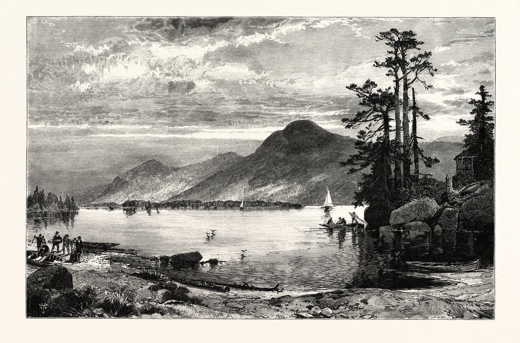 Detail of Fourteen-Mile Island, Lake George by Anonymous