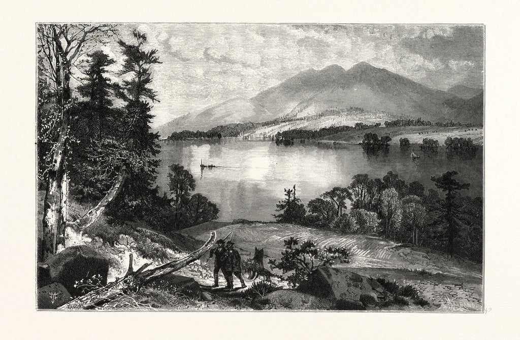 Detail of Cat Mountain, Lake George by Anonymous