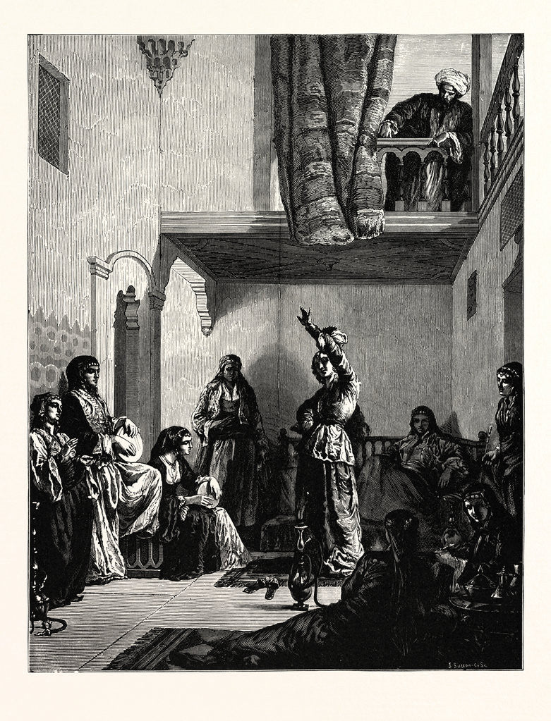 Detail of A Turkish Courtyard Scene by Anonymous