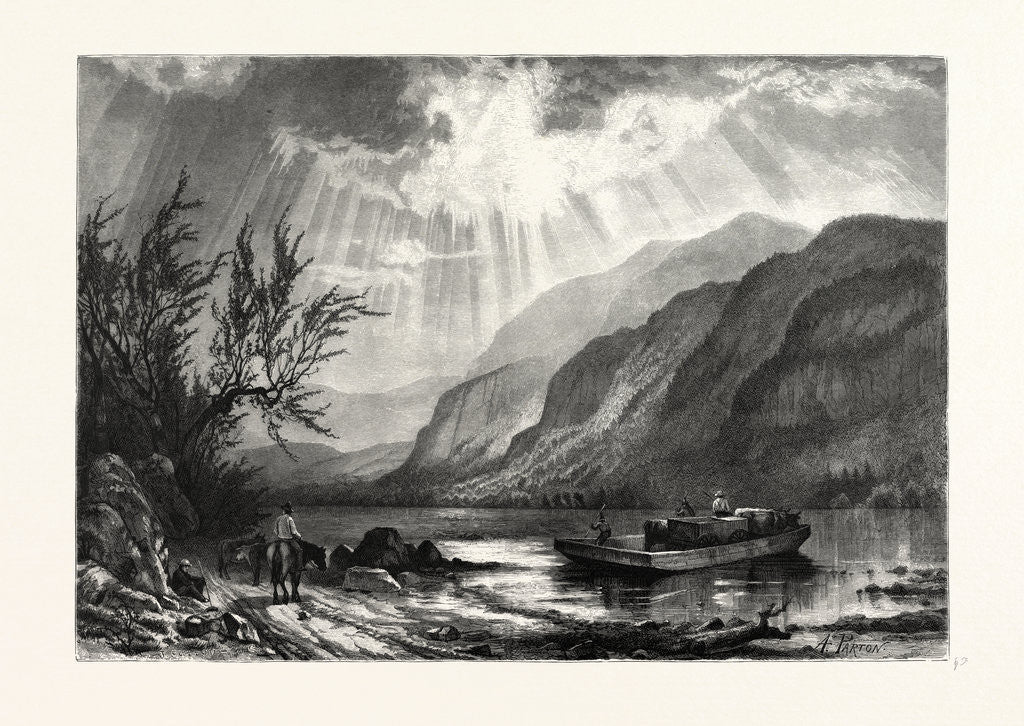 Detail of Scene on the Shenandoah by Anonymous