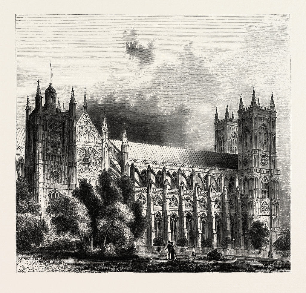 Detail of Westminster Abbey by Anonymous