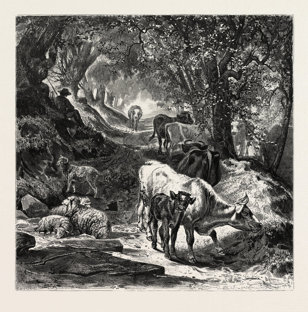 Detail of The Shady Lane by Anonymous