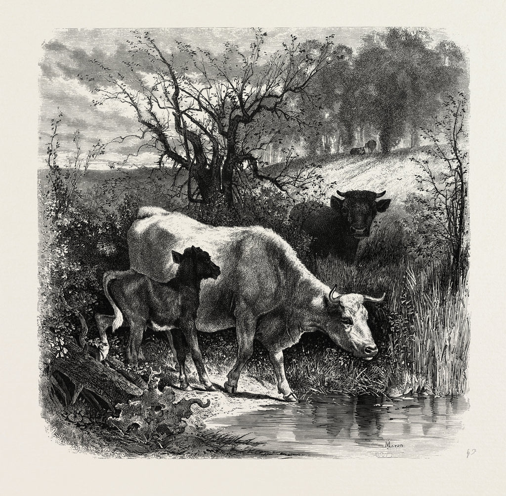 Detail of The Sunny Slope by Anonymous