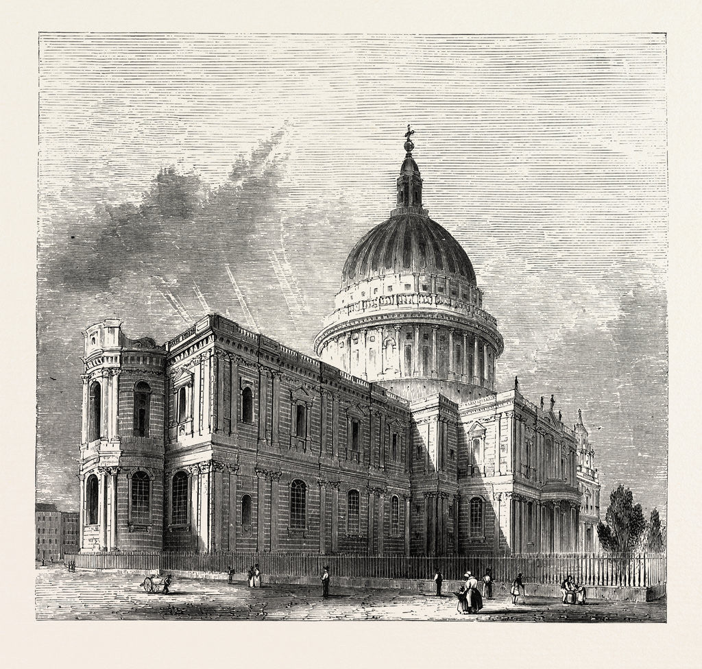 Detail of St. Paul's Cathedral, London by Anonymous