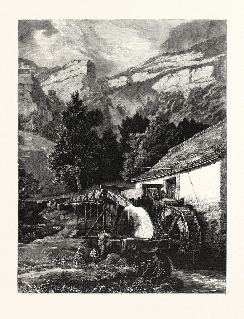 Detail of An Old Mill in the Jura Mountains by Anonymous