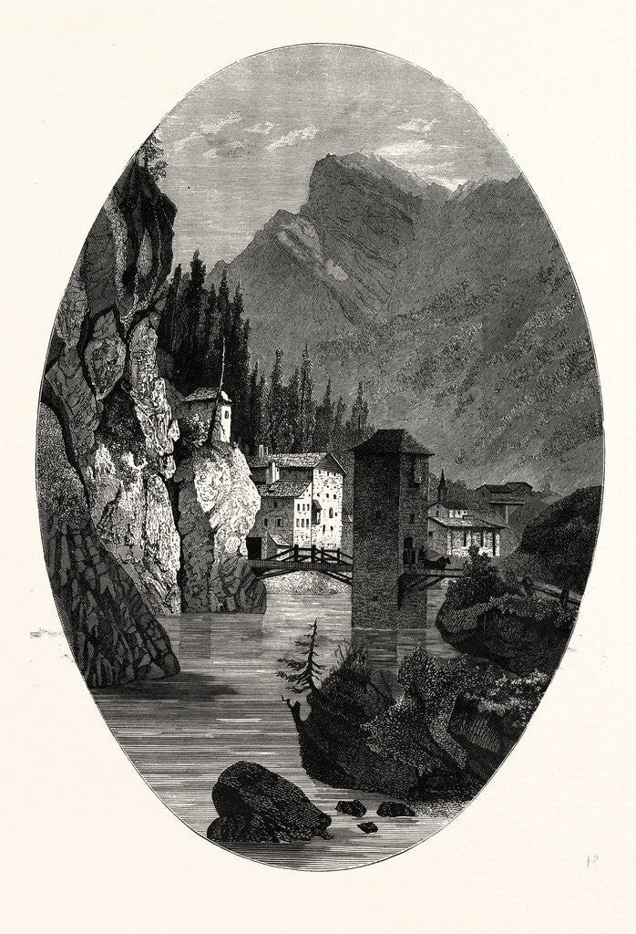 Detail of The Pass Pass of Finstermunz, Switzerland by Anonymous