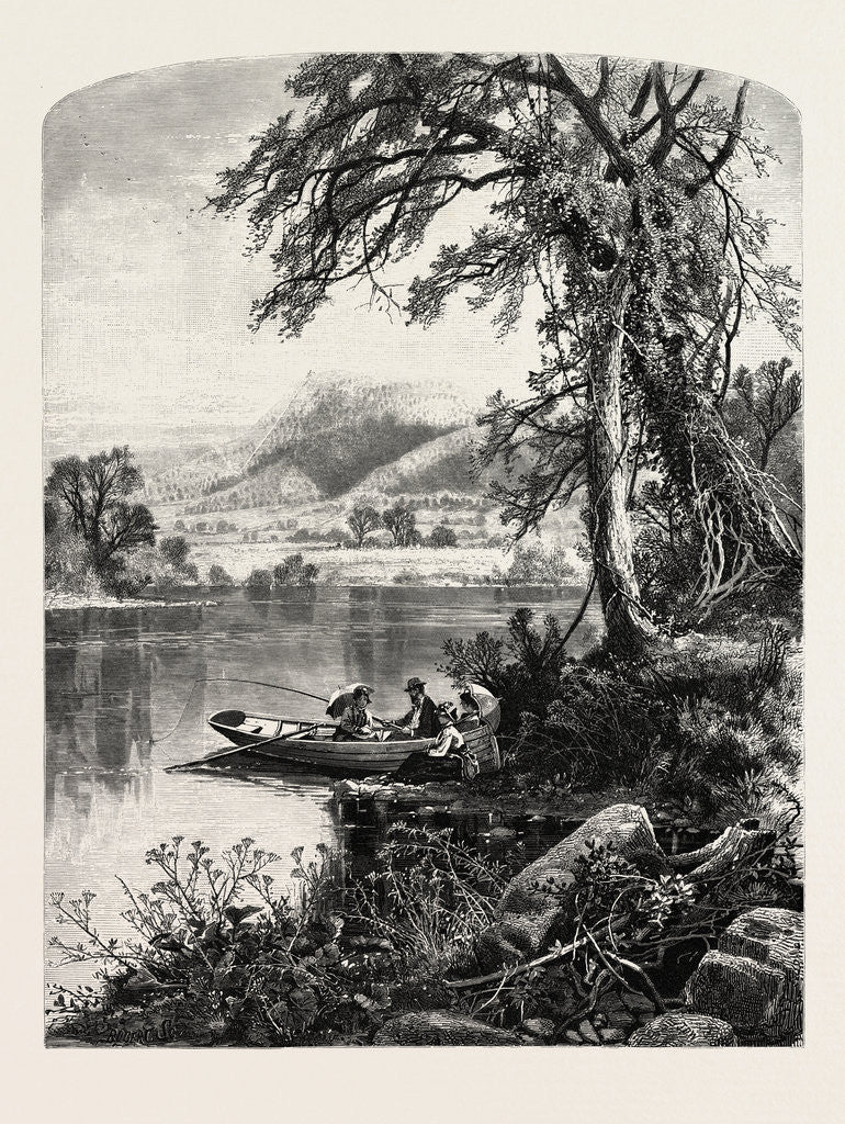 Detail of Mount Holyoke, from the Connecticut River by Anonymous