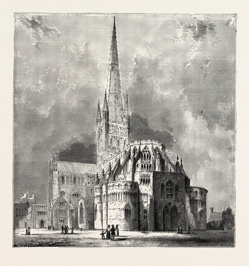 Detail of Norwich Cathedral by Anonymous