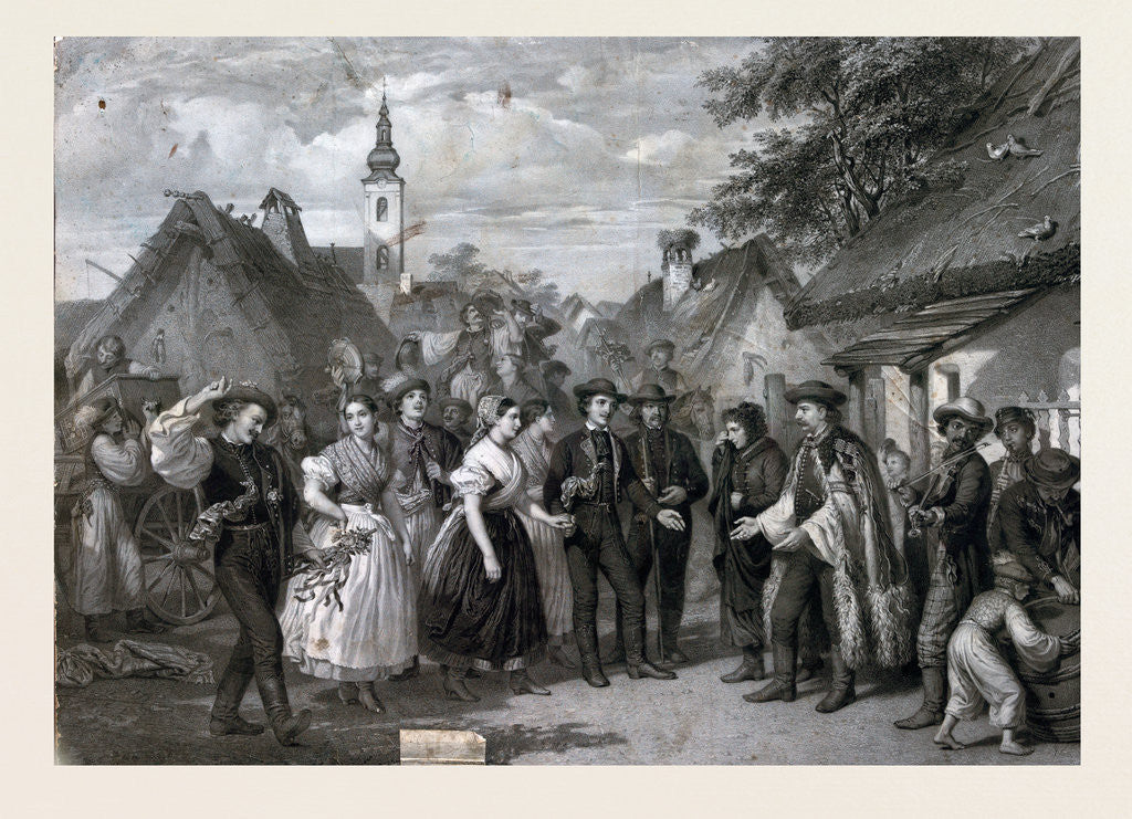 Detail of A Wedding in the Village by Anonymous