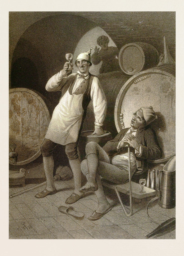 Detail of Wine Cellar by Anonymous