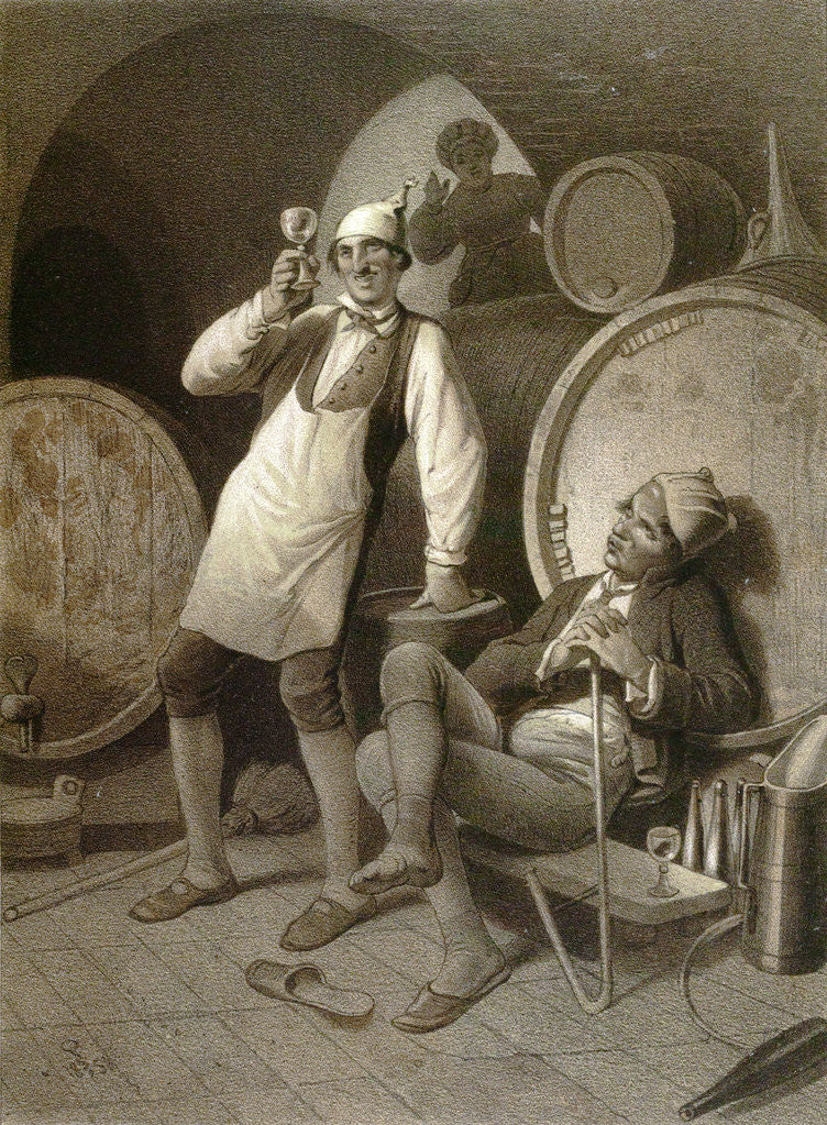 Detail of Wine Cellar by Anonymous