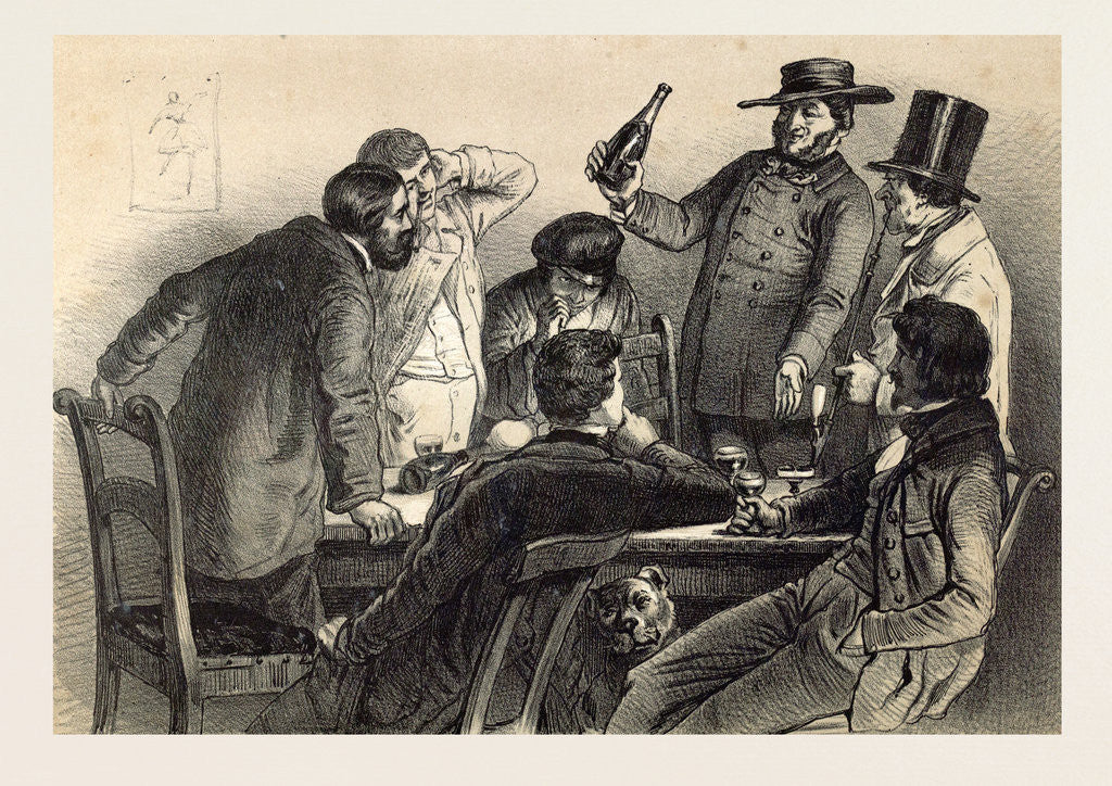 Detail of Drinking the Bottles in Germany by Anonymous