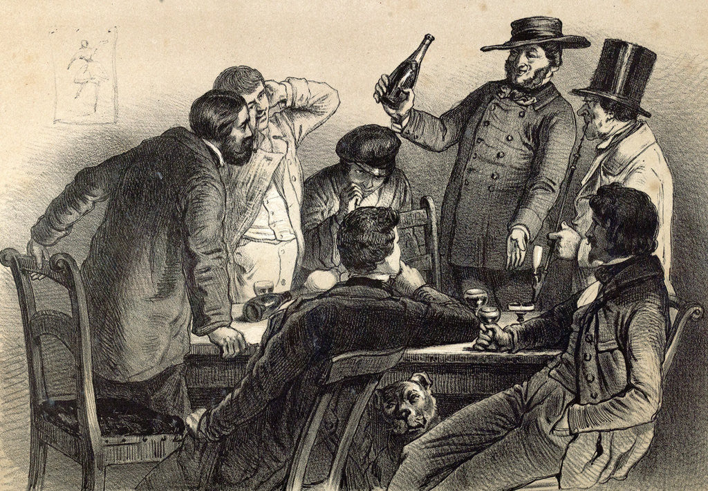 Detail of Drinking the Bottles in Germany by Anonymous