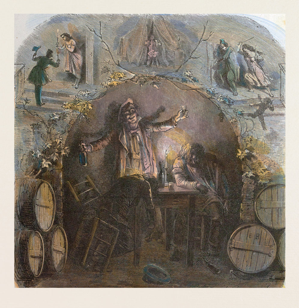 Detail of L'Ivrogne and His Wife by Anonymous