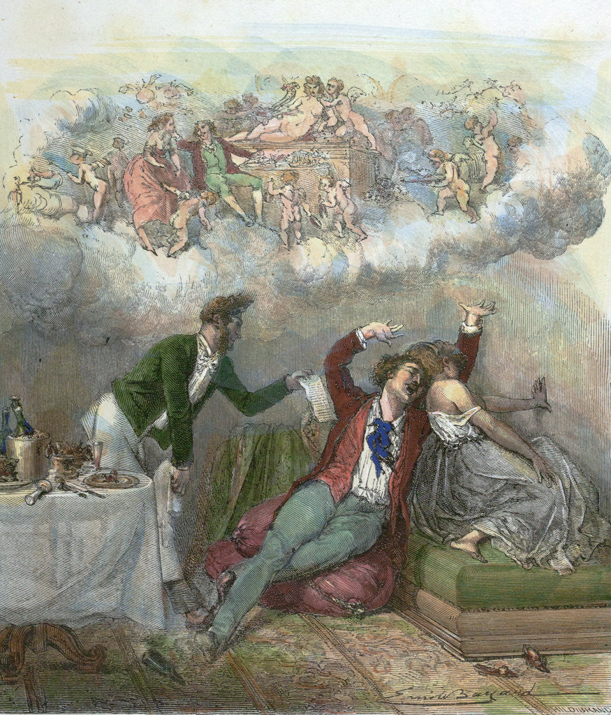 Detail of Party in the Pays De Cocagne by Anonymous