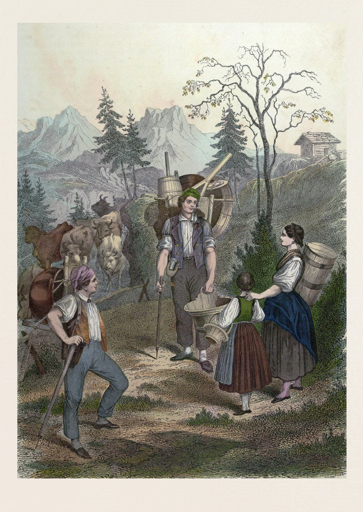 Detail of Countrylife 1857 by Anonymous