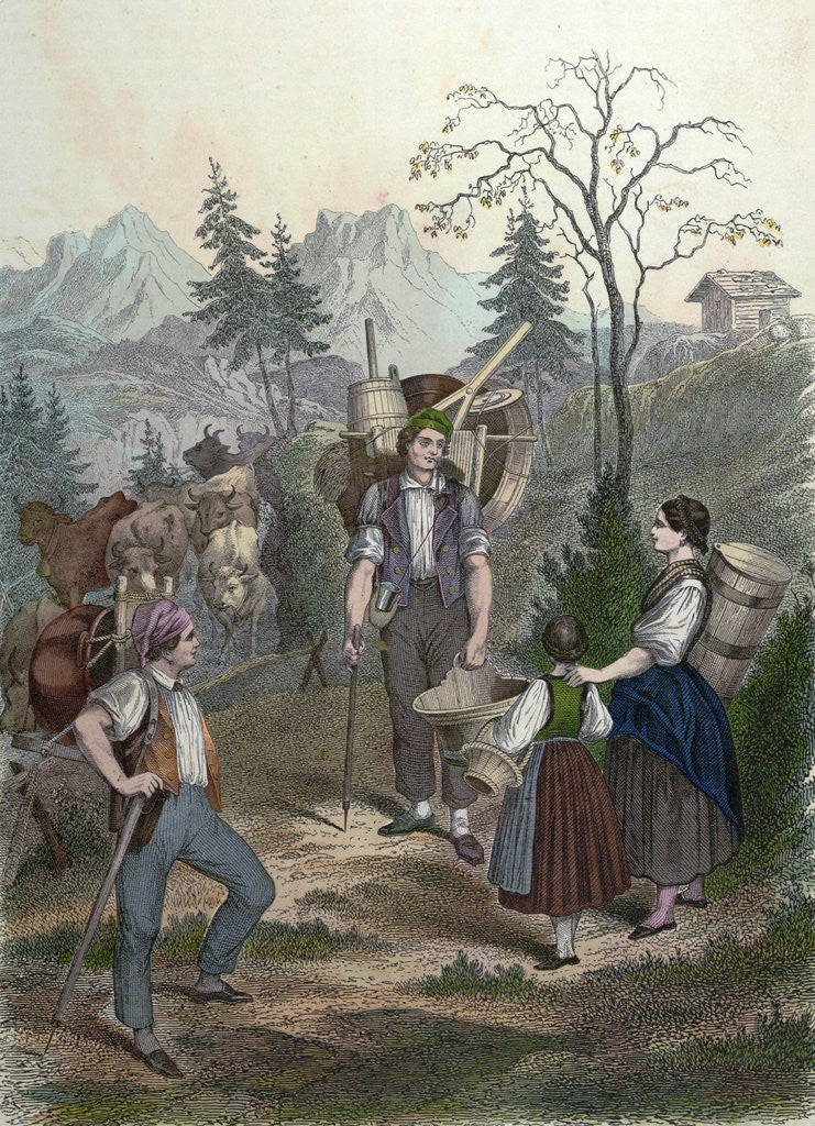 Detail of Countrylife 1857 by Anonymous