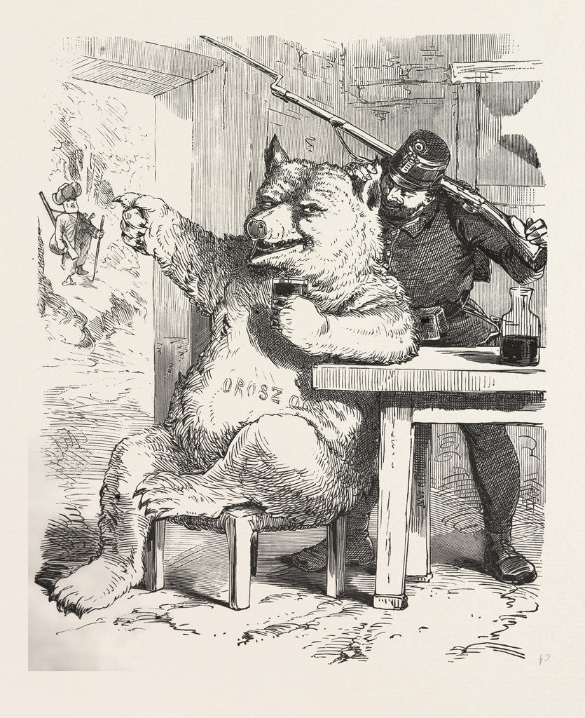 Detail of Bear Having a Glass of Wine by Anonymous