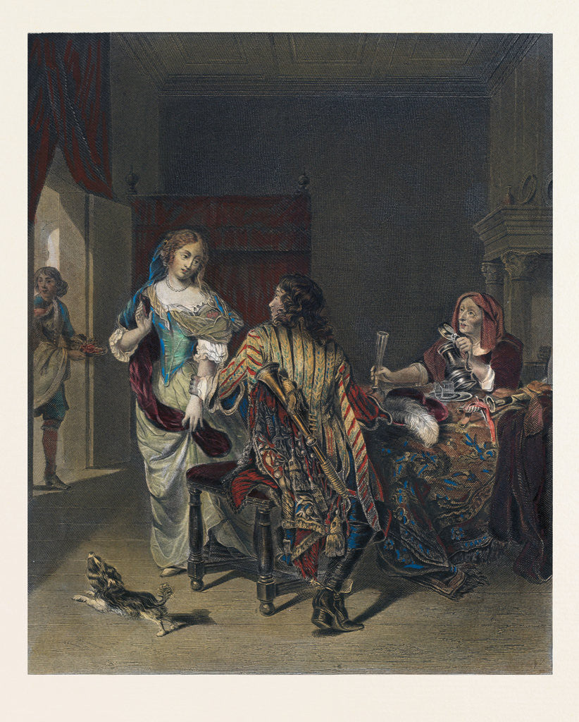 Detail of The Rejected Proposal. Wine Glass by Anonymous