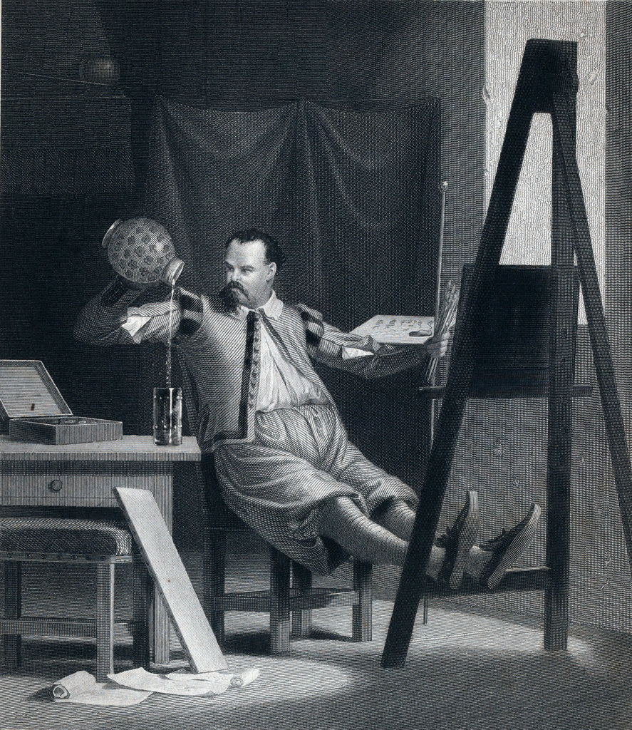 Detail of The Painter Relaxing by Anonymous