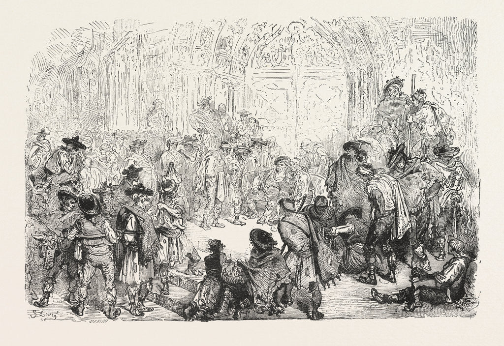 Detail of The Tribunal of the Waters, Valencia, 1876, Spain by Anonymous