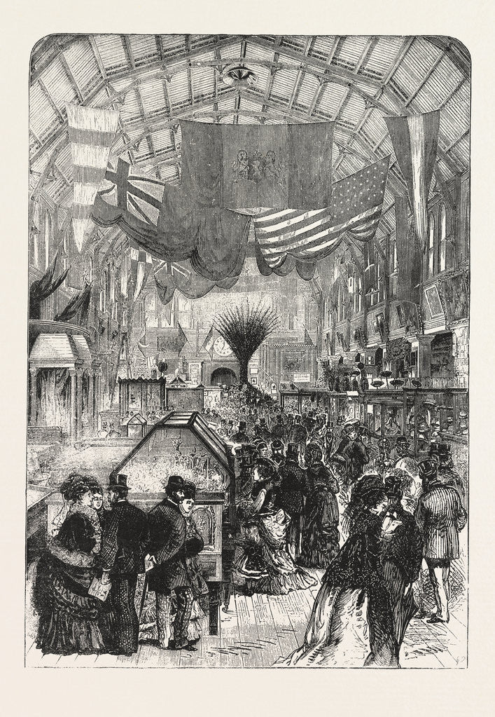 Detail of Intercolonial Exhibition, Melbourne, Australia, 1876, the Main Hall by Anonymous
