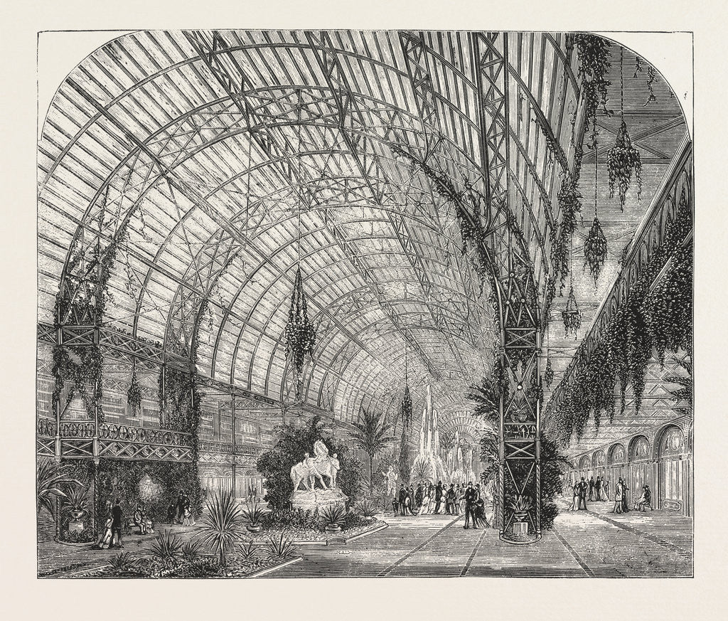 Detail of Westminster Aquarium and Winter Garden: The Central Hall, London by Anonymous