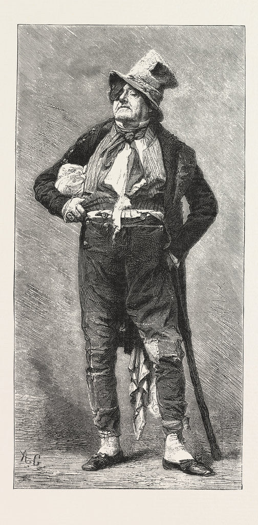 Detail of Frederick Lemaitre in One of His Characters by Anonymous