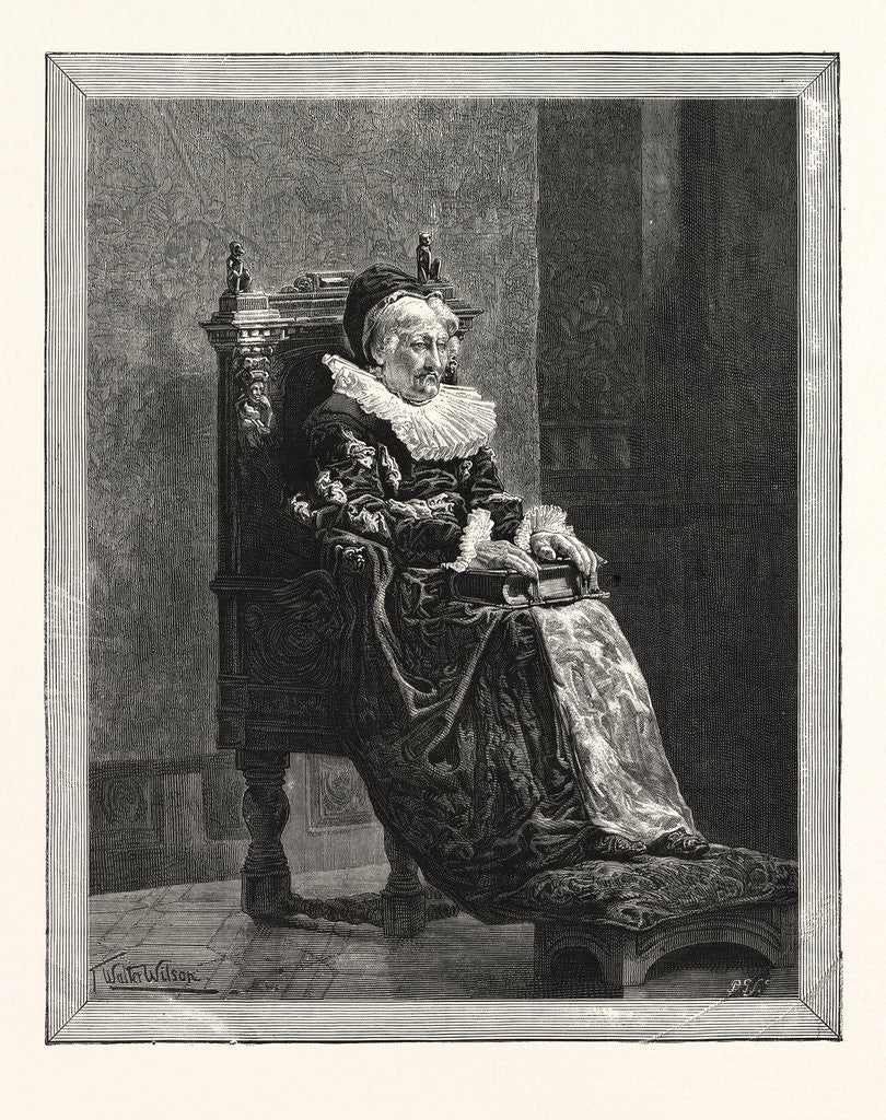 Detail of The Lady of the Grange, Picture of T. Walter Wilson in the Dudley Gallery by Anonymous