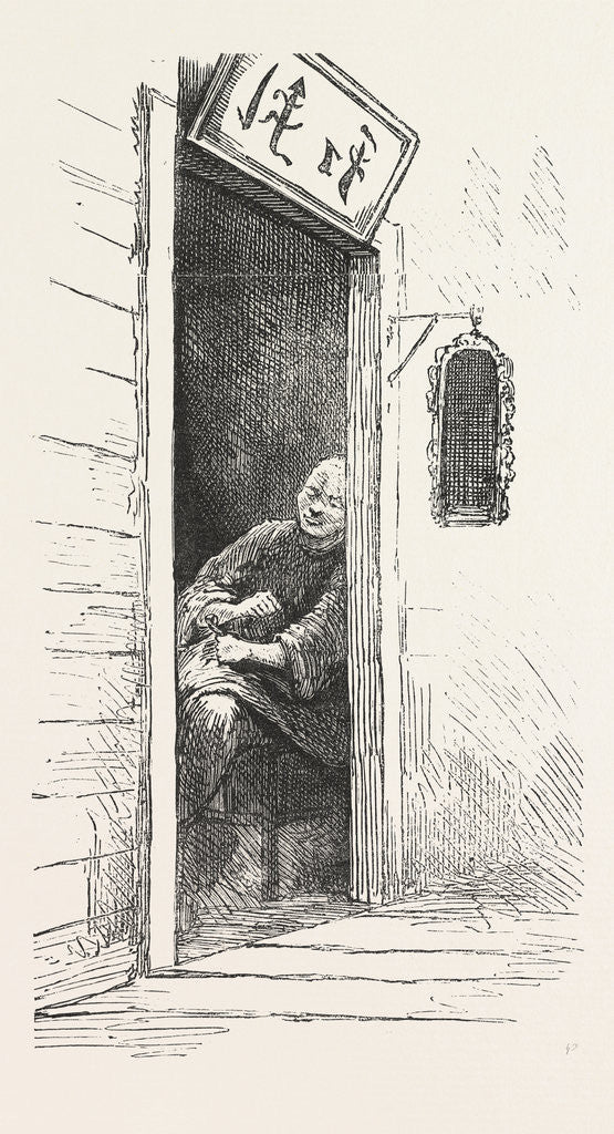 Detail of Watch Dog of a Gambling Den, the Chinese Quarters, San Francisco, United States by Anonymous