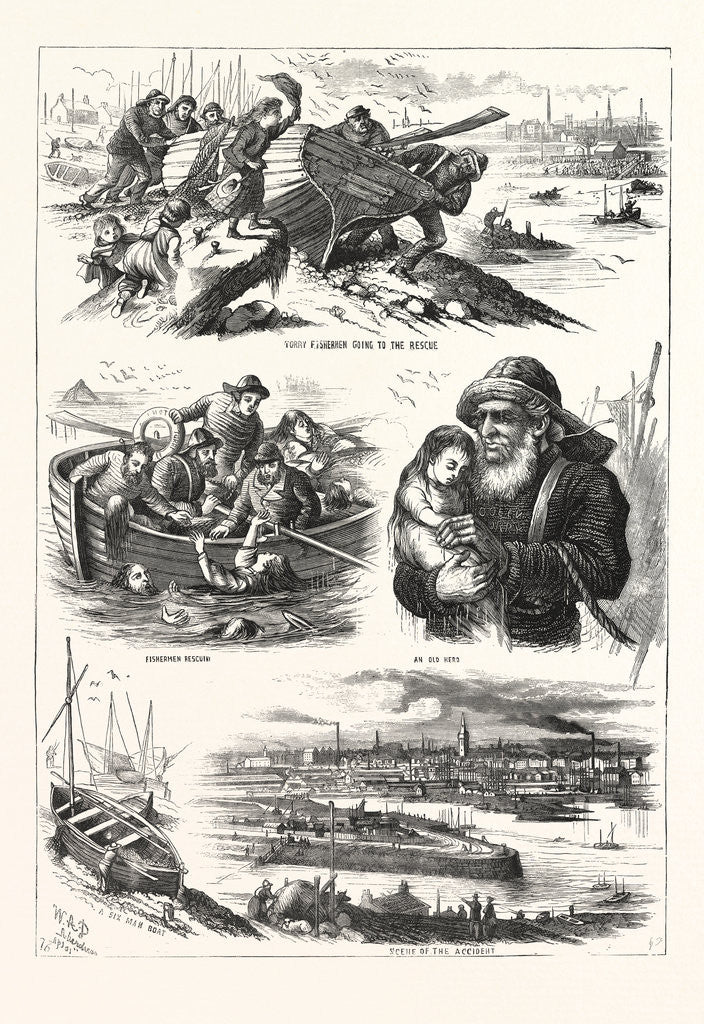 Detail of Fatal Boat Accident on the Dee, at Aberdeen, Incidents of the Disaster by Anonymous