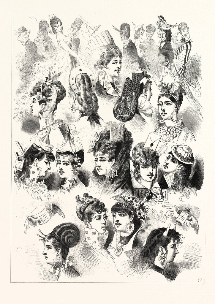 Detail of New Head-Dresses: Suggestions for the Coming Season by Anonymous